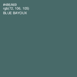 #486A69 - Blue Bayoux Color Image